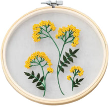 Load image into Gallery viewer, Organza Floral 1 Hand Embroidery Kit 6”