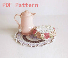Load image into Gallery viewer, 2 Multicolored Flower Lace Crochet Doily Pattern Instant Download English Tutorial Instruction