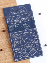 Load image into Gallery viewer, 4 Pcs Set Coaster Beginners DIY Embroidery Kit with Hoop