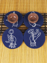Load image into Gallery viewer, 4 Pcs Set Coaster Buddha's Hand Beginner DIY Embroidery Kit