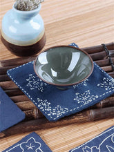 Load image into Gallery viewer, 4 Pcs Set Coaster Beginners DIY Embroidery Kit with Hoop