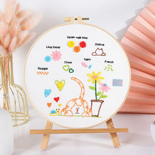 Load image into Gallery viewer, Beginners Stitches Guides Hand Embroidery DIY Kit 20cm
