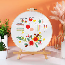 Load image into Gallery viewer, Beginners Stitches Learning Hand Embroidery DIY Kit 20cm
