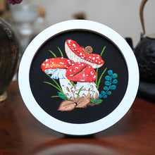 Load image into Gallery viewer, Colorful Mushrooms Hand Embroidery DIY Kit 20cm
