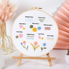 Load image into Gallery viewer, Beginners Stitches Guides Hand Embroidery DIY Kit 20cm
