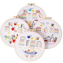 Charger l&#39;image dans la galerie, Beginners Stitches Learning Hand Embroidery DIY Kit 20cm

