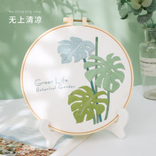 Charger l&#39;image dans la galerie, Pastel Floral Design Hand Embroidery DIY Kit 20cm

