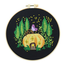 Charger l&#39;image dans la galerie, Cute Mushroom Fairy House  Hand Embroidery DIY Kit 20cm
