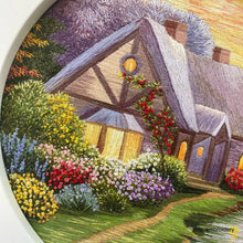 Charger l&#39;image dans la galerie, Original Thread Painting - Garden House - Embroidery size 7”(Framed)
