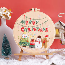 Cargar imagen en el visor de la galería, Merry Christmas Hand Embroidery DIY Kit 20cm
