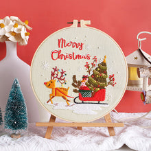 Cargar imagen en el visor de la galería, Merry Christmas Hand Embroidery DIY Kit 20cm
