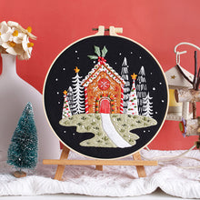 Cargar imagen en el visor de la galería, Merry Christmas Hand Embroidery DIY Kit 20cm
