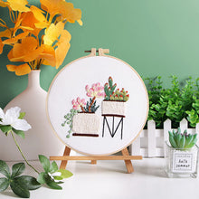 Charger l&#39;image dans la galerie, Cactus Pot Hand Embroidery DIY Kit 20cm
