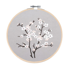 Load image into Gallery viewer, Minimalist Elegant Flowers Hand Embroidery DIY Kit 20cm
