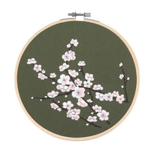 Load image into Gallery viewer, Minimalist Elegant Flowers Hand Embroidery DIY Kit 20cm
