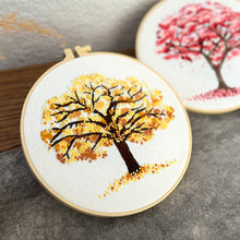 Charger l&#39;image dans la galerie, Vibrant Colorful Tree Hand Embroidery DIY Kit 20cm
