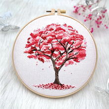 Charger l&#39;image dans la galerie, Vibrant Colorful Tree Hand Embroidery DIY Kit 20cm
