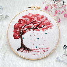 Charger l&#39;image dans la galerie, Vibrant Colorful Tree Hand Embroidery DIY Kit 20cm
