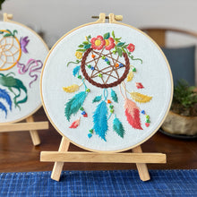 Charger l&#39;image dans la galerie, Circle of Life Dreamcatcher Hand Embroidery DIY Kit 20cm
