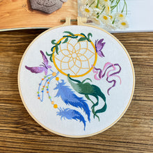 Charger l&#39;image dans la galerie, Circle of Life Dreamcatcher Hand Embroidery DIY Kit 20cm
