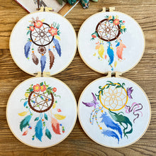 Charger l&#39;image dans la galerie, Circle of Life Dreamcatcher Hand Embroidery DIY Kit 20cm
