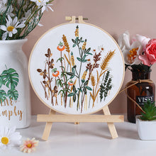 Load image into Gallery viewer, Mixed Flowers Field Embroidery DIY Kit 20cm
