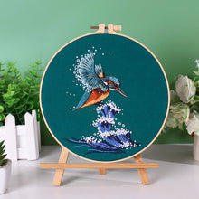 Load image into Gallery viewer, Marine realm Lake Nature Embroidery DIY Kit 20cm
