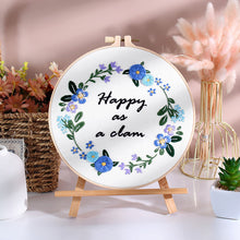 Load image into Gallery viewer, Quotes and Flowers Embroidery DIY Kit 20cm
