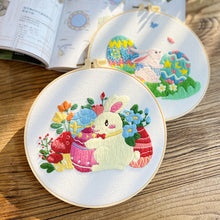 Load image into Gallery viewer, Happy Easter Themes Embroidery DIY Kit 20cm
