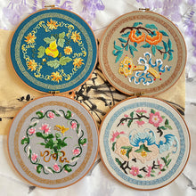 Load image into Gallery viewer, Wall Decorative Flowers Embroidery DIY Kit 30cm
