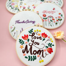 Load image into Gallery viewer, Mother‘s Day Themes Embroidery DIY Kit 20cm
