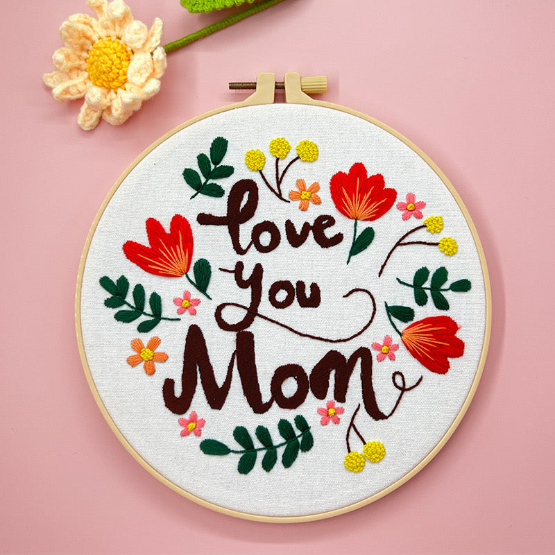 Mother‘s Day Themes Embroidery DIY Kit 20cm