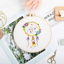 Load image into Gallery viewer, Dream Catcher DIY Hand Embroidery Kit 20cm
