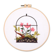 Load image into Gallery viewer, Plants in Bottle DIY Hand Embroidery Kit 20cm
