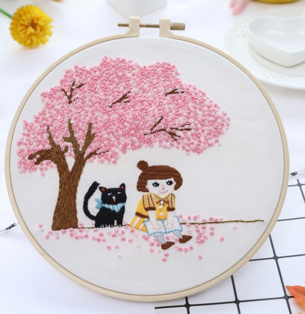 Summer Time Hand Embroidery DIY Kit 20cm