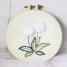 Load image into Gallery viewer, Beginners 3D Flowers Hand Embroidery DIY Kit 15cm

