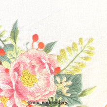 Load image into Gallery viewer, Hand Embroidered Hoop 8” - Peonies Bouquet
