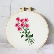 Charger l&#39;image dans la galerie, Beginners 3D Flowers Hand Embroidery DIY Kit 15cm

