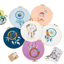 Load image into Gallery viewer, Dream Catcher DIY Hand Embroidery Kit 20cm
