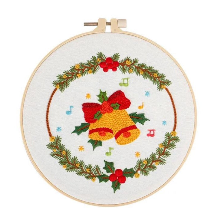 Merry Christmas  Hand Embroidery Kit 7”