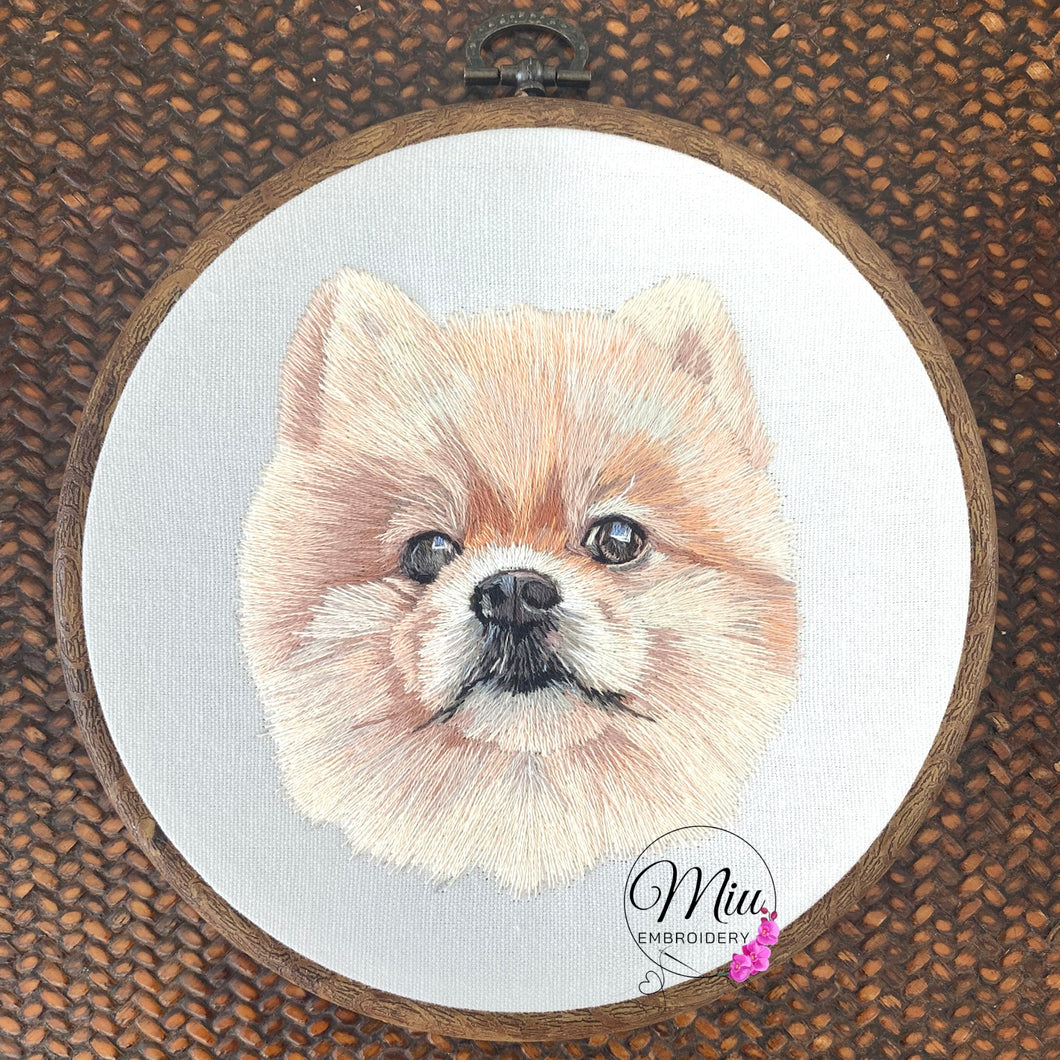 Detailed Pet Portrait - Custom Made Hand Embroidery Gift (Start from $150)
