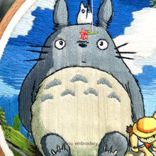 Load image into Gallery viewer, Hand Embroidered Hoop - Totoro &amp; His friends( Make to order )
