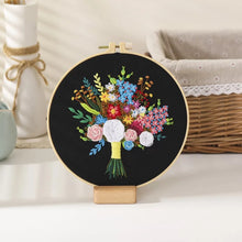 Cargar imagen en el visor de la galería, Ramo de flores moderno DIY Kit de bordado a mano 20cm
