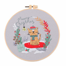 Charger l&#39;image dans la galerie, Christmas Snow Globes DIY Hand Embroidery Kit 20cm
