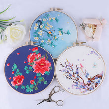 Load image into Gallery viewer, Colorful Plum Blossom Hand Embroidery Full Kit
