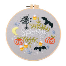 Load image into Gallery viewer, Halloween Modern Hand Embroidery Kit 20cm
