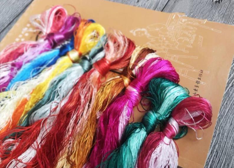 Lot 50 Colors Chinese Silk Thread, Su embroidery – MiuEmbroidery