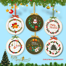 Charger l&#39;image dans la galerie, Merry Christmas  Hand Embroidery Kit 7”
