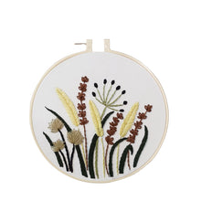 Load image into Gallery viewer, Botanical Wild Flowers Hand Embroidery Kit 20cm
