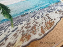 Load image into Gallery viewer, Embroidery Pattern, The Beach, PDF Instant Download + 3 hrs Video Tutorial
